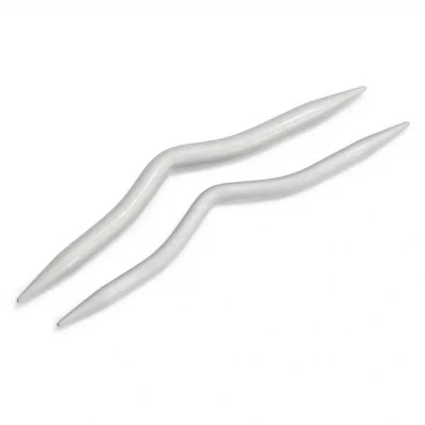 Cable-stitch needles, 6.00 + 8.00 mm, grey