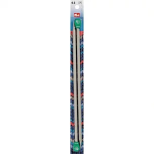 Single-pointed knitting needles, aluminium, 30cm, 6.50mm, grey