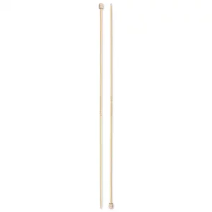 Single-pointed knitting needles Prym 1530, bamboo, 33cm, 3.00mm