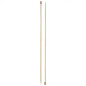 Single-pointed knitting needles Prym 1530, bamboo, 33cm,3.50mm