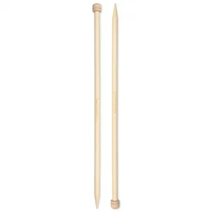 Single-pointed knitting needles Prym 1530, bamboo, 33cm, 5.00mm