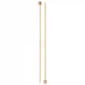 Single-pointed knitting needles Prym 1530, bamboo, 33cm, 6.00mm