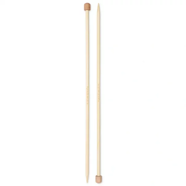 Single-pointed knitting needles Prym 1530, bamboo, 33cm, 6.00mm