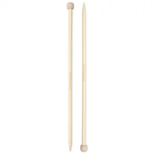 Single-pointed knitting needles Prym 1530, bamboo, 33cm, 8.00mm