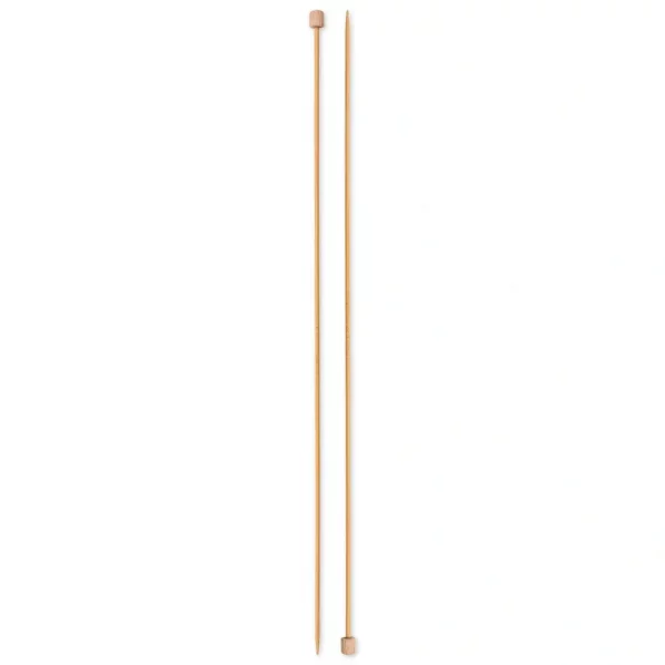 Single-pointed knitting needles Prym 1530, bamboo, 33cm, 2.50mm