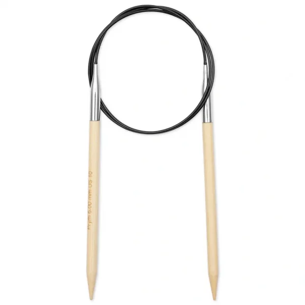 Circular knitting needle Prym 1530, bamboo, 80cm, 6.00mm