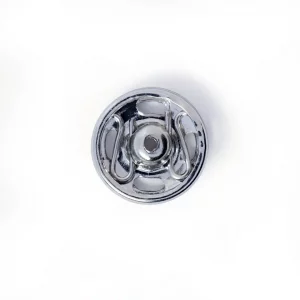 Snap fasteners, 9mm, silver-coloured