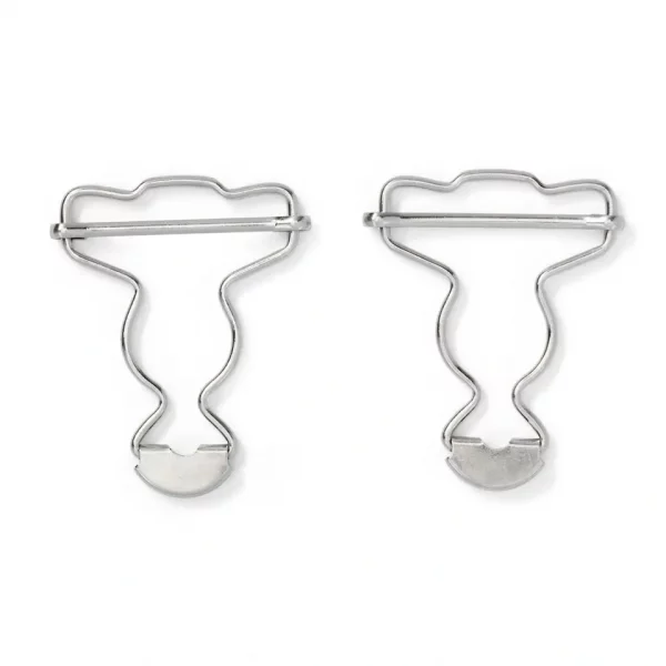 Dungarees buckles, 35mm, silver-coloured
