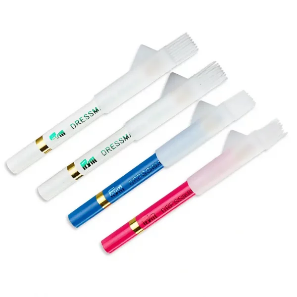 Chalk pencils and brush, assorted colours