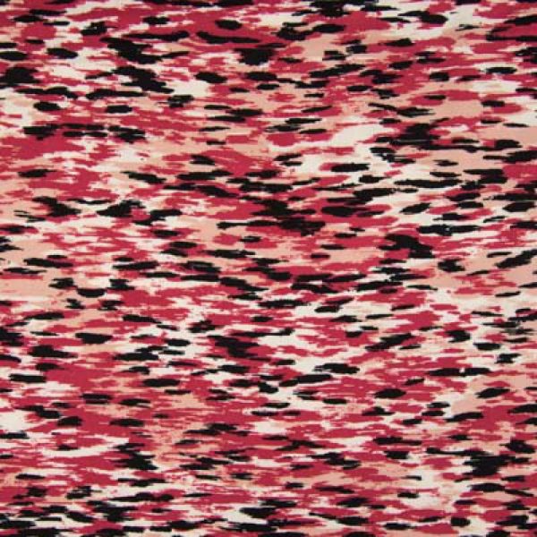 Viscose Twill Print (PC1896) - Shadows Marsala