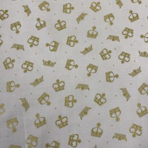 Cream/ Gold crowns