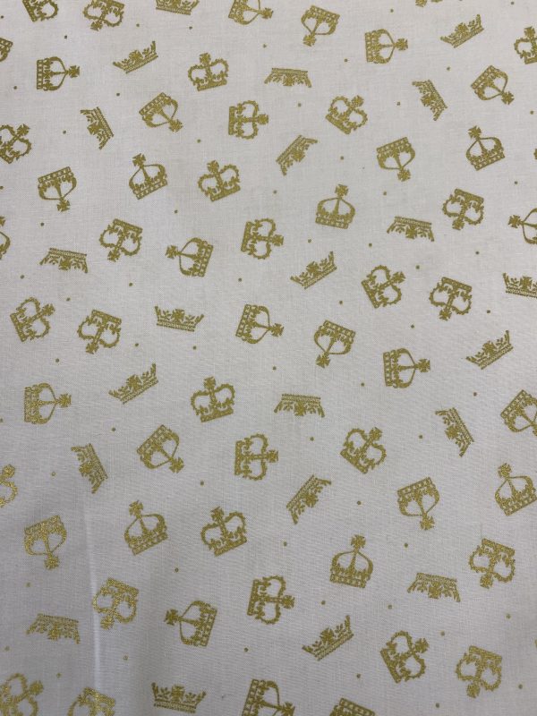 Cream/ Gold crowns